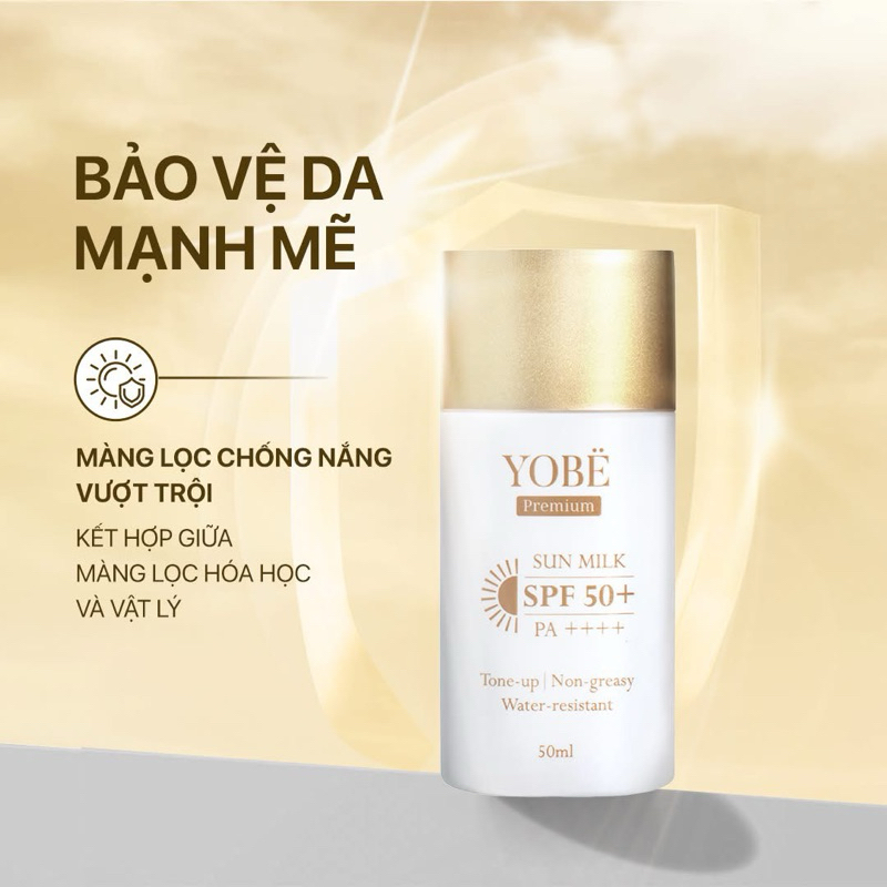 SỮA CHỐNG NẮNG PHỔ RỘNG YOBE SPF50+ PA++++ [CHÍNH HÃNG]