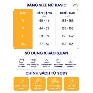 Bộ đồ nữ YODY phong cách thể thao phối dây dệt thấm hút và thoáng khí WCST25S107