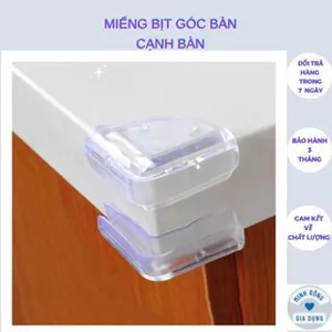 Miếng bịt góc bàn, cạnh bàn, góc nhọn bằng silicon bảo đảm an toàn cho trẻ