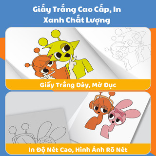 Vở Tập Tô Màu Sprunki Cho Bé Với 6 Chủ Đề Tranh Vẽ Vui Nhộn, Thú Vị, Học Liệu Montessori Giáo Dục Cho Trẻ Từ 1-4 Tuổi