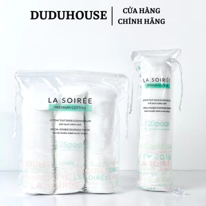Bông Tẩy Trang La Soirée Premium Cotton Hai Dạng Vuông và Tròn Duduhouse