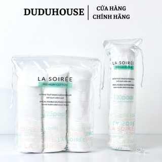 Bông Tẩy Trang La Soirée Premium Cotton Hai Dạng Vuông và Tròn Duduhouse