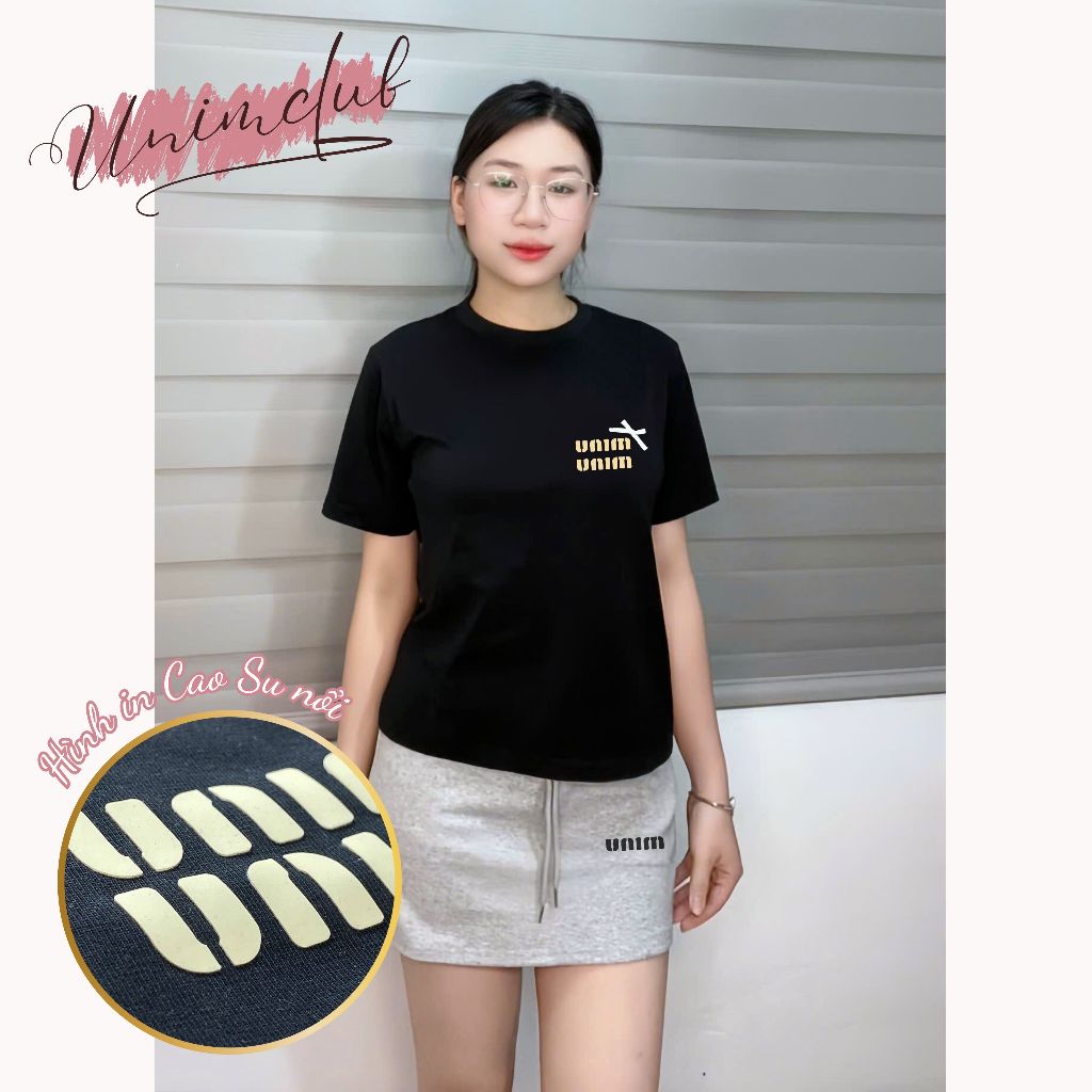Chân Váy Ngắn Dáng Chữ A Váy Thể Thao Unim Store Cotton 2 Da Cao Cấp Lưng Chun Dây Rút Túi Chéo Có Lót Quần Bảo Hộ