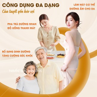 Tuyết yến kéo sợi Vân Nam 500g, tuyết liên tử, trắng, đẹp, nguyên liệu nấu chè dưỡng nhan