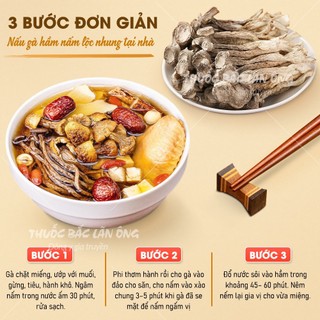 Nấm lộc nhung 100g, nấm nhung hươu rừng, nguyên liệu hầm canh giàu dinh dưỡng, tăng cường sức khỏe