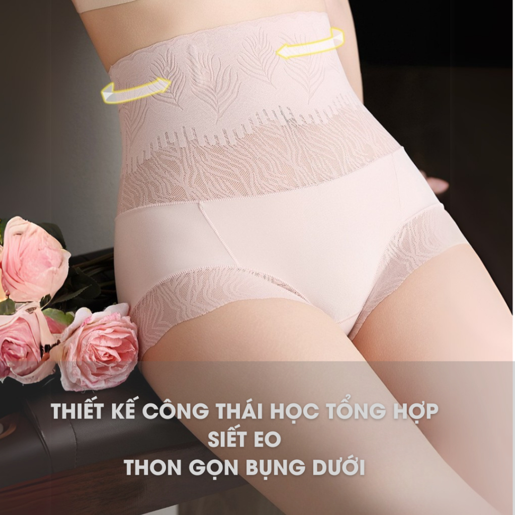 Quần lót nịt bụng cạp cao Callalady gen bụng định hình nâng mông chất liệu mềm mại co dãn thông thoáng 32