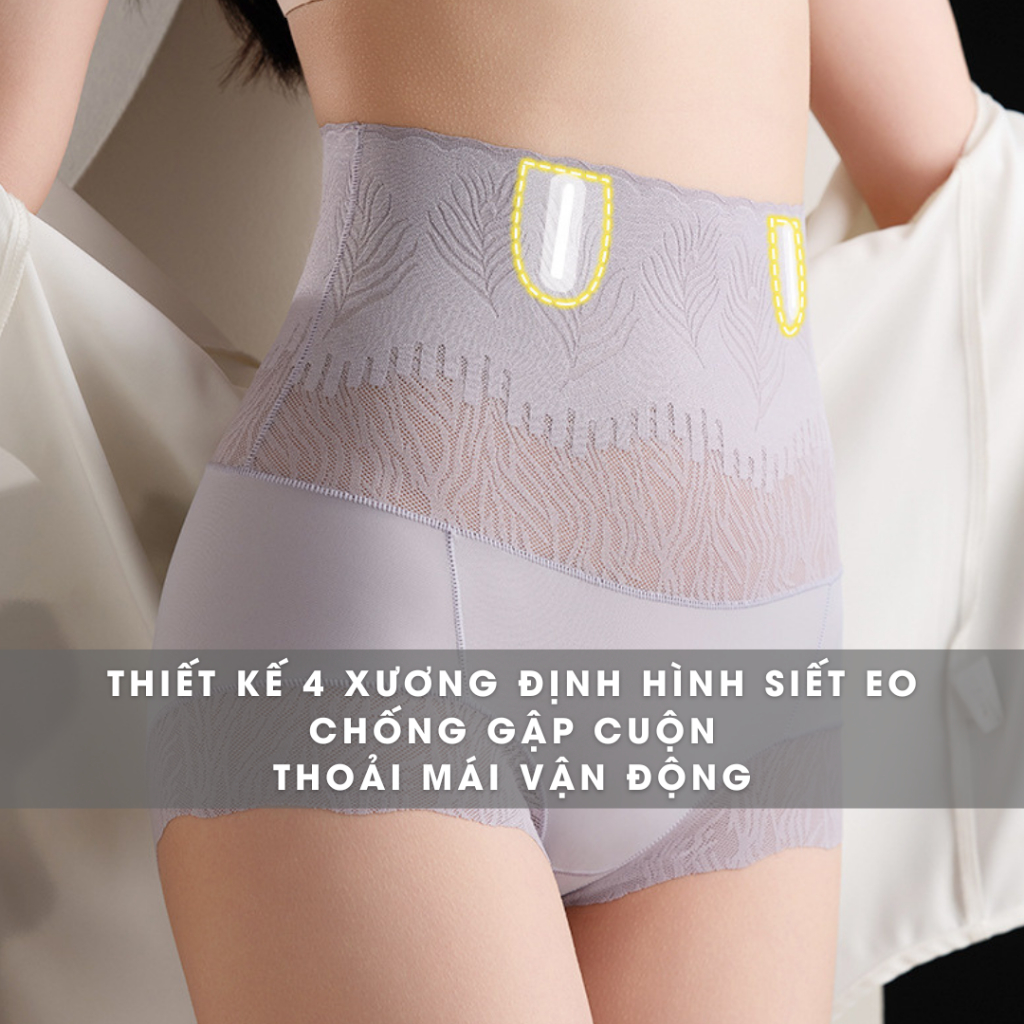 Quần lót nịt bụng cạp cao Callalady gen bụng định hình nâng mông chất liệu mềm mại co dãn thông thoáng 32