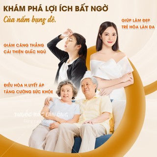 Nấm bụng dê khô 100g, thịt dày, size to, nấm hầm canh, nấu lẩu thơm ngon,  tốt cho sức khỏe - Lãn Ông