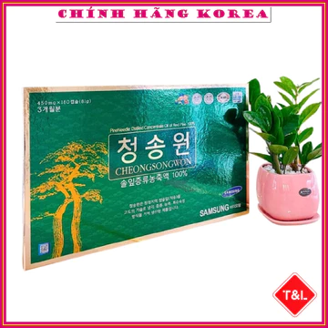 Tinh Dầu Thông Đỏ Hàn Quốc Cheongsongwon Chính Hãng, Hộp xanh 180 viên