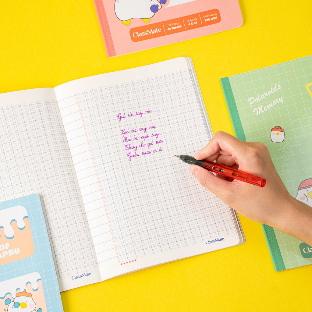 Combo 5/10 Vở Ô Li Capybara Classmate Vở 4 ÔLi 2.5x2.5mm 100gsm, 48/80 Trang Giấy Chống Lóa, Vở Học Sinh