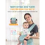 Địu Em Bé Sơ Sinh EmmaKids Cao Cấp Đa Năng Nhiều Tư Thế, Chống Gù, Vải Lưới Thoáng Khí An Toàn, Địu Trợ Lực IQKAO