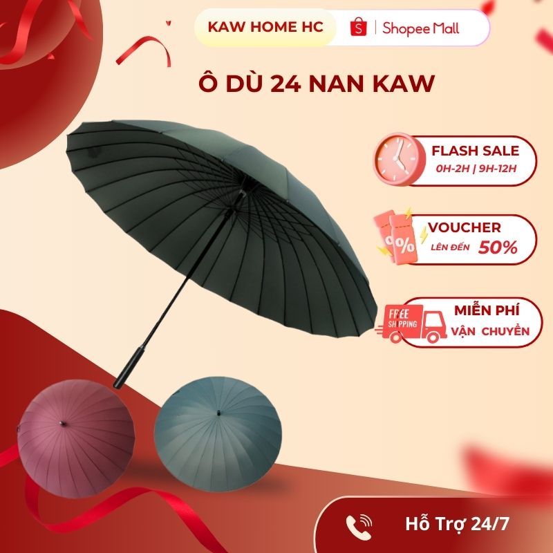 Ô Dù KAW 24 Nan Cỡ Lớn Thép Vải Chống Thấm Nước