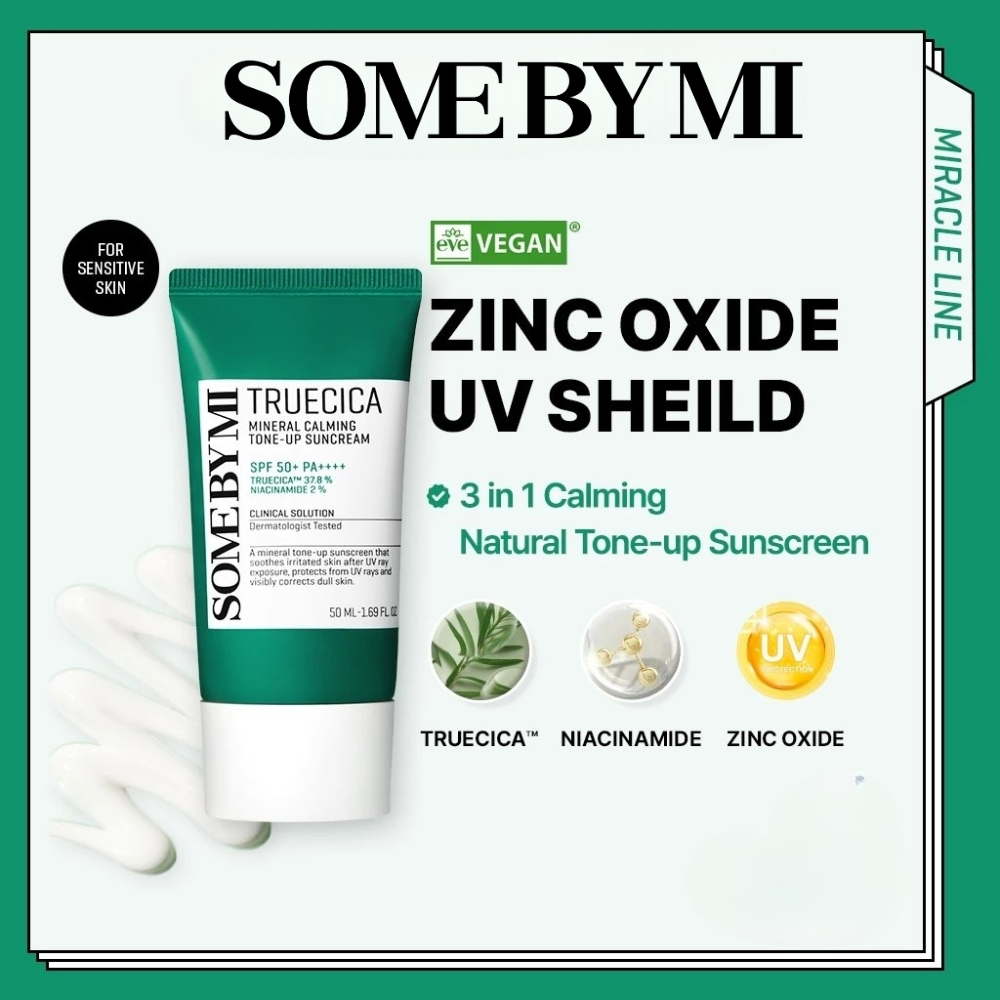 Kem chống nắng làm dịu da SOME BY MI Truecica Mineral Calming Tone Up Suncream 50ml