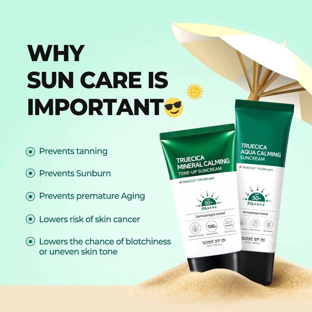 Kem chống nắng làm dịu da SOME BY MI Truecica Mineral Calming Tone Up Suncream 50ml