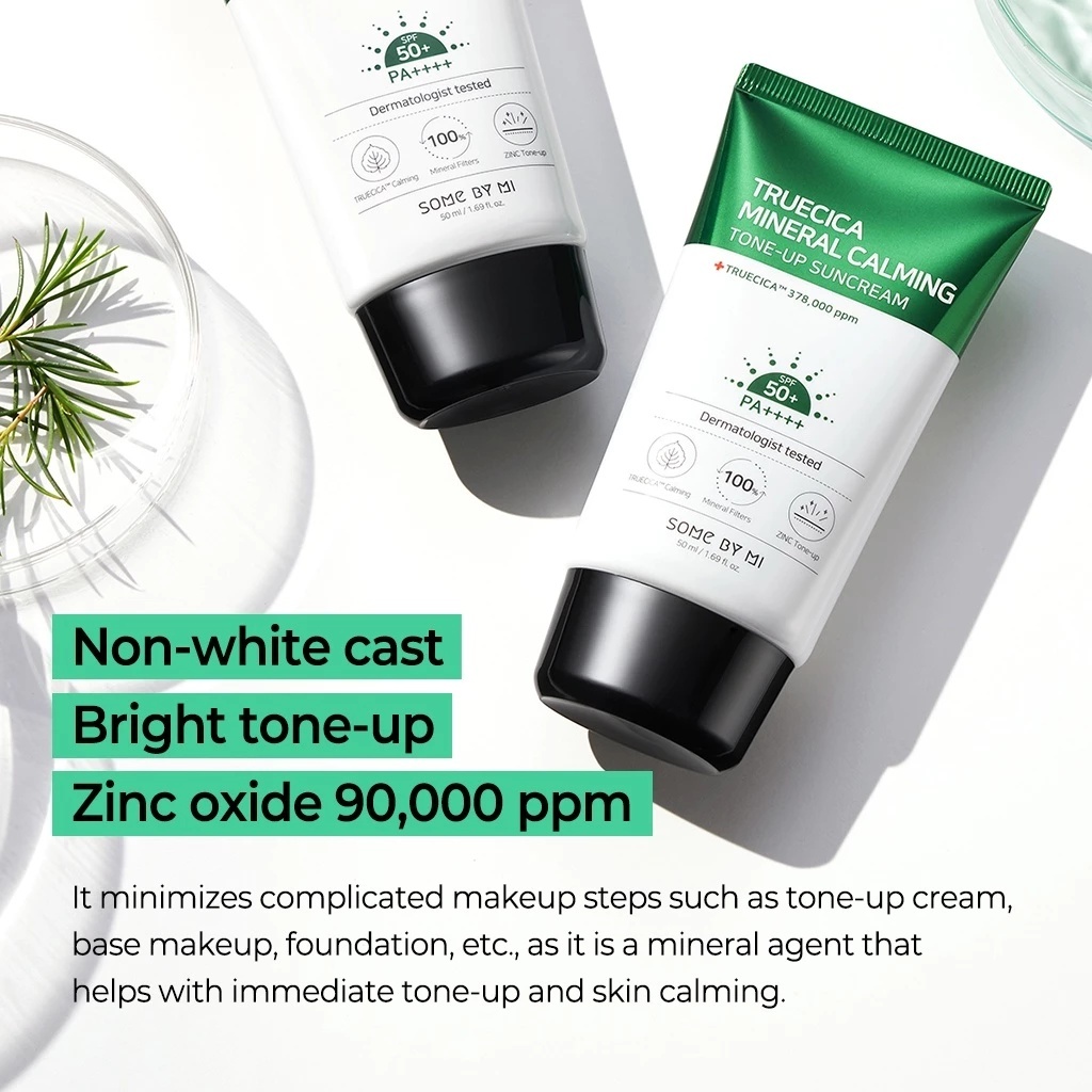 Kem chống nắng làm dịu da SOME BY MI Truecica Mineral Calming Tone Up Suncream 50ml