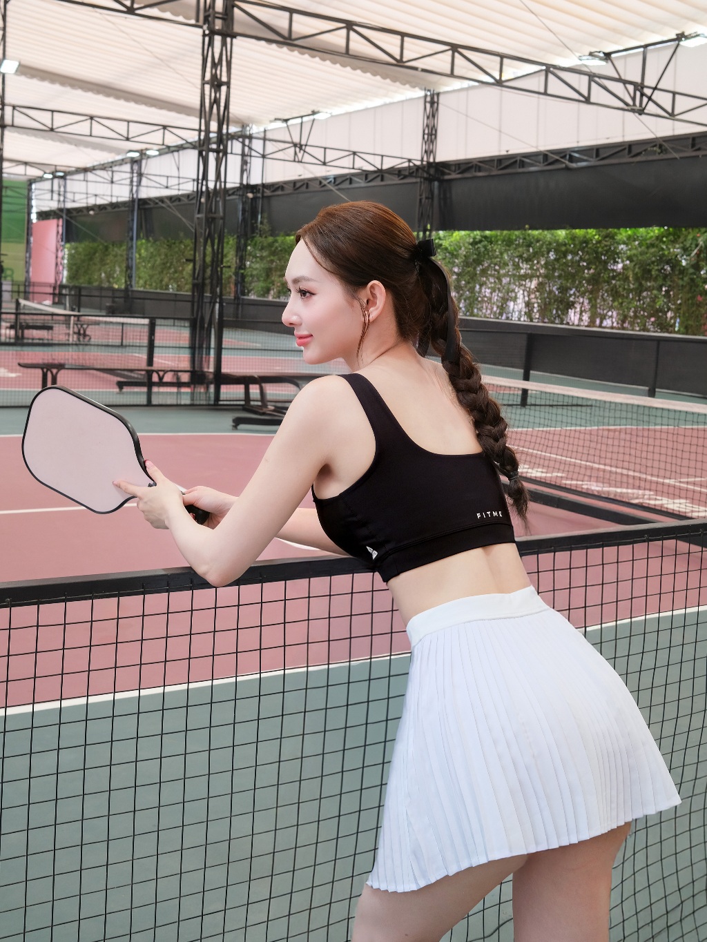 Ảnh Áo bra tập gym thể thao nữ Fitme Zeta có mút nâng ngực và định hình, vải 2 lớp dày dặn thấm hút tốt BRZT 2