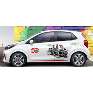 Tem 2 bên Sườn Xe Ô Tô Fadil-Morning -i10,Tem 2 bên Sườn Xe Ô tô GIẢI PHÓNG MIỀN NAM-Team Decal Oto,Hàng 3 Lớp