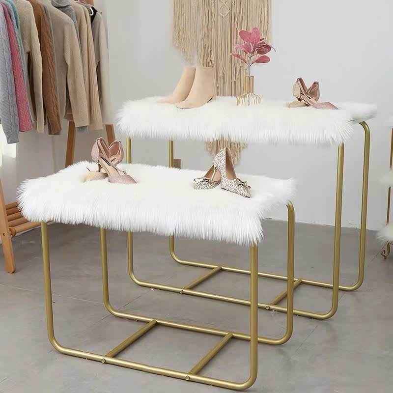 Thảm Lông Chụp Ảnh Sản Phẩm Trắng Xám Siêu HOT - Thảm Lông Trải Bàn Trang Điểm