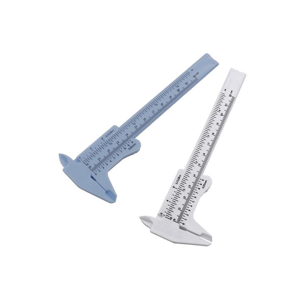 Thước nhựa kẹp F 16cm đo chân mày chuẩn xác