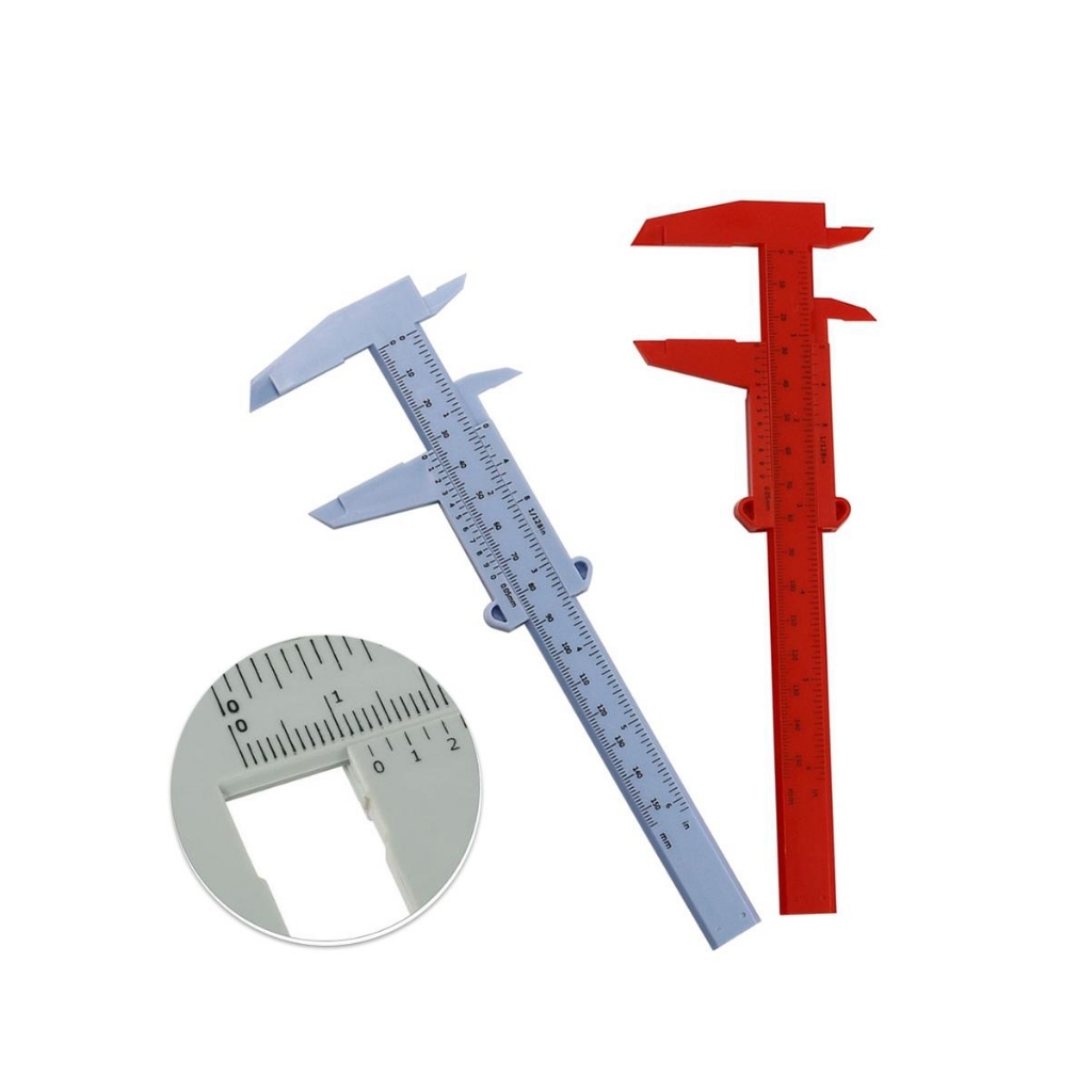 Thước nhựa kẹp F 16cm đo chân mày chuẩn xác