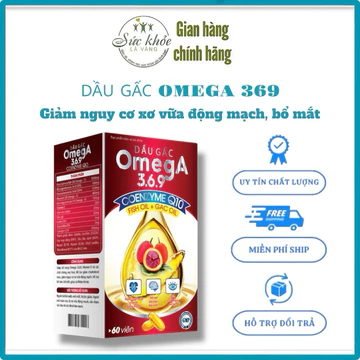 Viên uống hỗ trợ bổ mắt Dầu Gấc Omega 3.6.9 BENMAX - Giảm khô mắt, mỏi mắt., tốt cho tim mạch, hỗ trợ giảm cholesterol