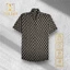Áo Sơ Mi Lụa Họa Tiết Chữ B 2 Màu - Cuban Shirt TS55, TS56 - Size 50-100kg - Vải Lụa Thoáng Mát, Chống Nhăn, Nhàu Tốt