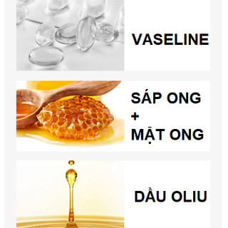 -SON DƯỠNG MÔI LÀM TỪ SÁP ONG, VITAMIN E. DẦU OLIU, VASELINE, MẬT ONG