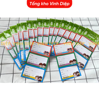 Tệp 15 nhãn vở học sinh được cắt dán sẵn, nhiều hình mẫu cute