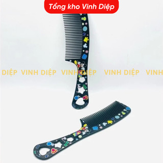 01 chiếc lược nhựa chải tóc cán hoa nhiều màu dành cho bé