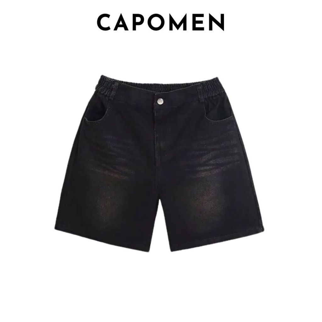 Quần short jean nam cạp khuy nửa chun co giãn thoải mái, thời trang năng động (JKC1) | BigBuy360 - bigbuy360.vn
