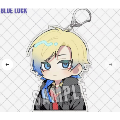 Móc khóa BLUE LOCK Michael Kaiser Alexis Ness Ranze Kurona in hình anime chibi mica trong acrylic keyring dễ thương