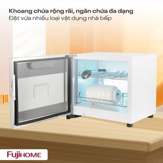 Máy sấy bát đĩa nhập khẩu FUJIHOME DD42 Khử trùng bằng tia UV và Ozone loại bỏ 99,99% vi khuẩn Ecoli