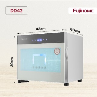 Máy sấy bát đĩa nhập khẩu FUJIHOME DD42 Khử trùng bằng tia UV và Ozone loại bỏ 99,99% vi khuẩn Ecoli