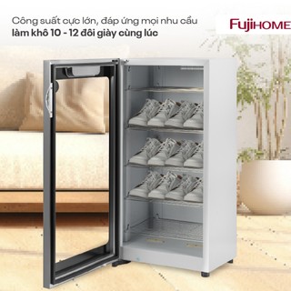 Tủ sấy giày dép khử khuẩn Fujihome SD128 dung tích 128L, khử khuẩn bằng tia UV và Ozone