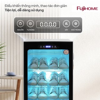 Tủ sấy giày dép khử khuẩn Fujihome SD128 dung tích 128L, khử khuẩn bằng tia UV và Ozone