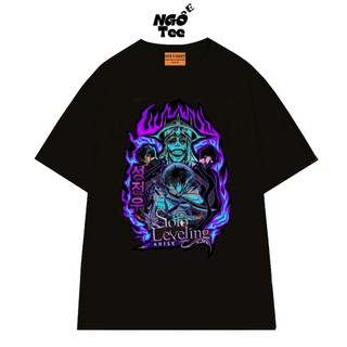 Áo Thun NGỐ TEE Anime Trending Solo Leveling Sung Jin Woo Chất Vải Cotton 75 Mềm Mịn Thoáng Mát