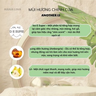 Nước hoa Another 13 Hana Lina (chai chiết 10ml ) Lưu hương lâu, mùi thơm cuốn hút, unisex quyến rũ