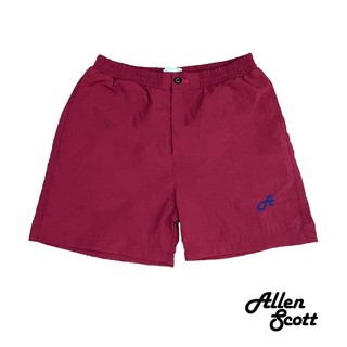Quần Short Dù Nhăn AS Basic 2 Lớp Nam Nữ - Lưng Chun Thêu Logo Nổi