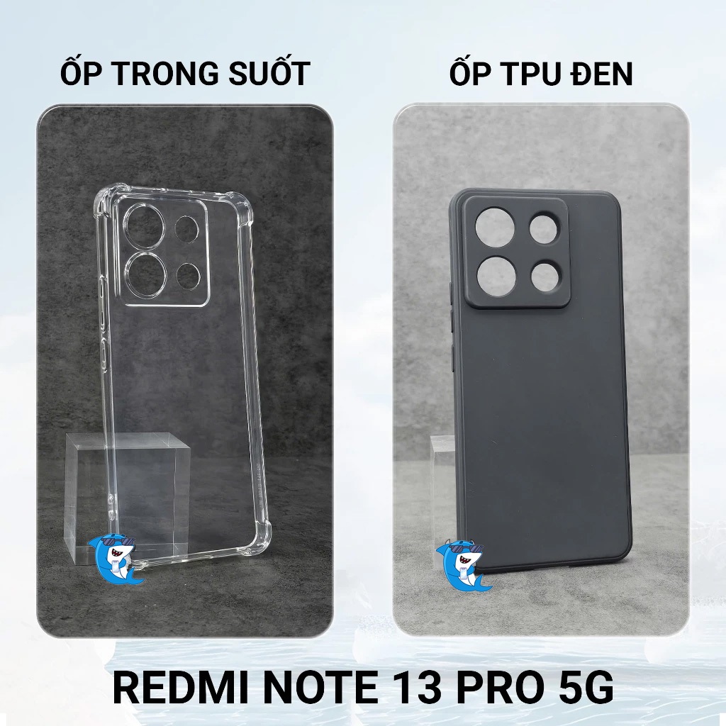 Ốp lưng Redmi Note 13 / 13 Pro 4G 5G cạnh vuông bảo vệ cam nhựa dẻo I Vỏ bao lưng điện thoại Xiaomi