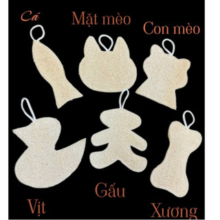 Xơ Mướp Tự Nhiên Hình Con Vật Đáng Yêu KB Ecolife An Toàn Không Hóa Chất Để Trang Trí hoặc Đồ Chơi Cho Thú Cưng