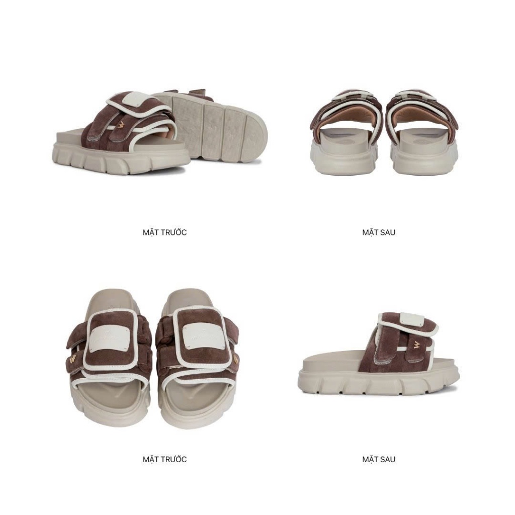 Ảnh Dép Sandal Nam Nữ Tăng Chiều Cao THE STRAP WOLF SLIDE SANDAL 3