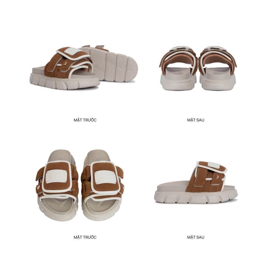 Ảnh Dép Sandal Nam Nữ Tăng Chiều Cao THE STRAP WOLF SLIDE SANDAL 4