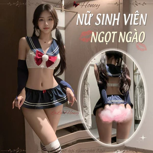 Đồ Ngủ Cosplay Học Sinh Nữ Sinh Đại Học Sexy, Bộ Cosplay Nữ Học Sinh Gợi Cảm - LALA HONEY