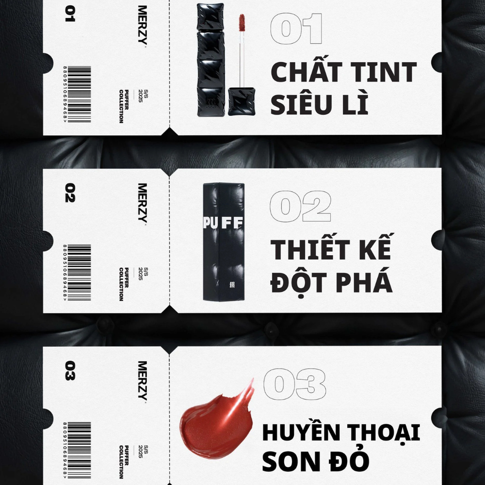 Ảnh Son kem lì Merzy The First Velvet Tint #V6 3.8g bền màu lâu trôi 3