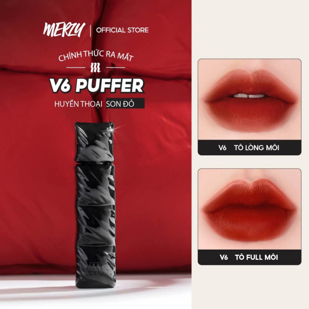 Ảnh Son kem lì Merzy The First Velvet Tint #V6 3.8g bền màu lâu trôi 4