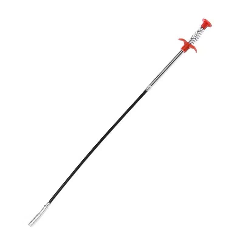 Cây lấy rác cống Dụng cụ thông bồn cầu có dây kẹp rác, CÂY THÔNG CỐNG CÓ ĐẦU GẮP RÁC - MÃ: THONGCONG003