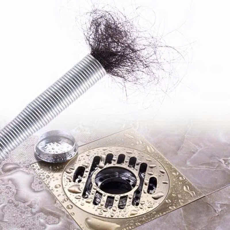 Dây thông cống lò xo đa năng tiện lợi - Cây lấy rác cống dễ dàng - Dụng cụ thông bồn cầu có dây kẹp rác