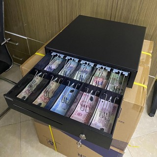 Két Tiền Thu Ngân Ngăn kéo đựng tiền Hộp ngăn kéo đựng tiền nhiều ngăn kẹp cao cấp  tự động bật nắp