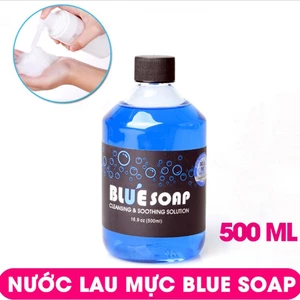 Dung dịch Bluesoap 500ml lau rửa mực xăm