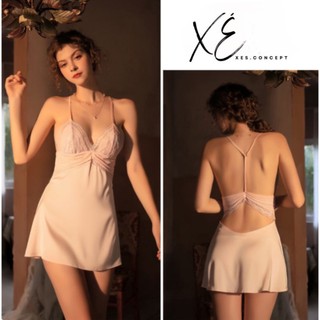 Váy 2 dây lụa phối ren cao cấp lưng kiểu ( V10 )